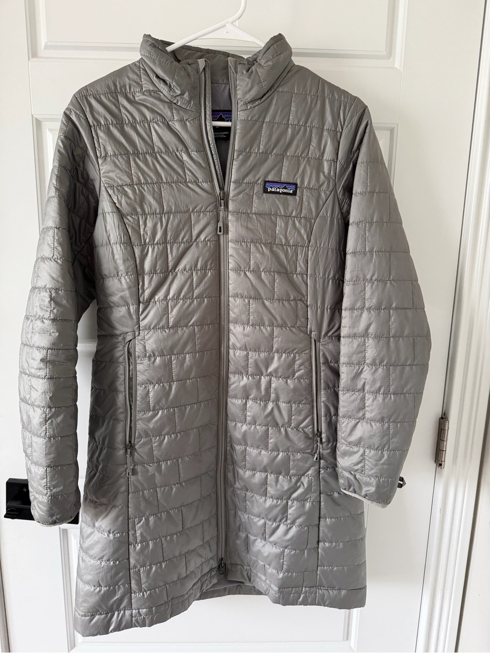 Patagonia Women’s Gray Quilted Long Puffer Coat